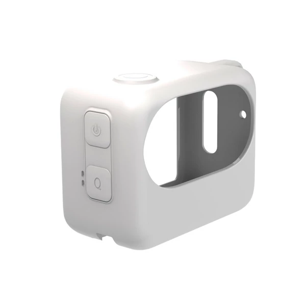 PULUZ PU865 kameravédő tok, szilikon burkolat, karcmentes, kompatibilis az Insta360 GO 3-mal - Fehér
