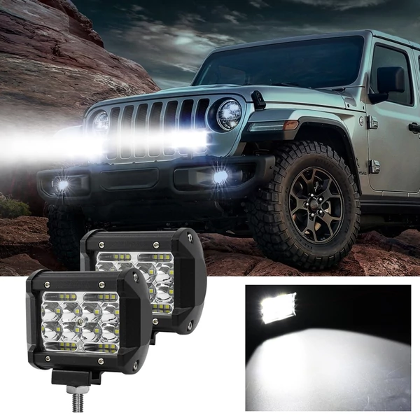 4 hüvelykes LED munkalámpa rudak 60W 6000LM LED ködlámpák - 1 csomag
