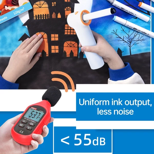 Tenwin Airbrush permetező elektromos jelölő Graffiti toll 2 fúvóka USB töltés