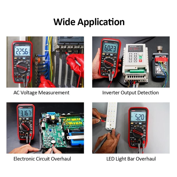 UNI-T UT15B MAX digitális multiméter 1000V 6000 számlálós Multiteszter teszter VFD True RMS voltmérő ampermérő