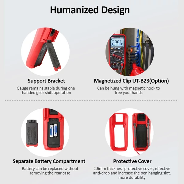 UNI-T UT17B MAX digitális multiméter 1000V 6000 számlálós Multiteszter teszter VFD True RMS voltmérő ampermérő