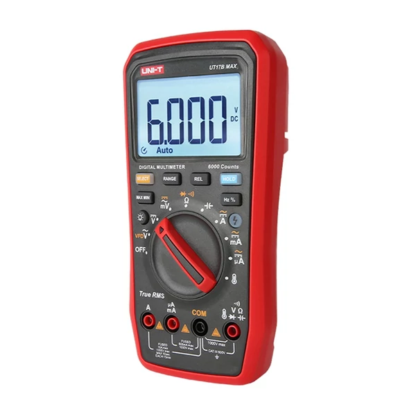 UNI-T UT17B MAX digitális multiméter 1000V 6000 számlálós Multiteszter teszter VFD True RMS voltmérő ampermérő