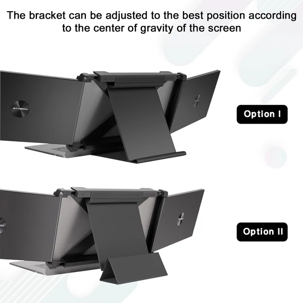 GTMEDIA Mate X 11,6 hüvelykes hordozható, kétképernyős monitor Full HD IPS 1080P képernyő Plug and Play laptophoz