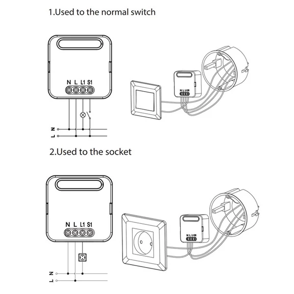 QS-Zigbee-CP01 Tuya ZigBee intelligens kapcsolókonvertáló modul, kompatibilis az Alexa Google Home hangvezérléssel (átjáróval használva)