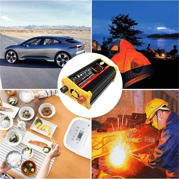 Napelemes energiatermelő rendszer 25 W napelem + 6000 W inverter DC 12 V-tól AC 220 V-ig intelligens LCD kijelzővel, kettős USB töltőporttal + 30 A napelemes töltésvezérlő