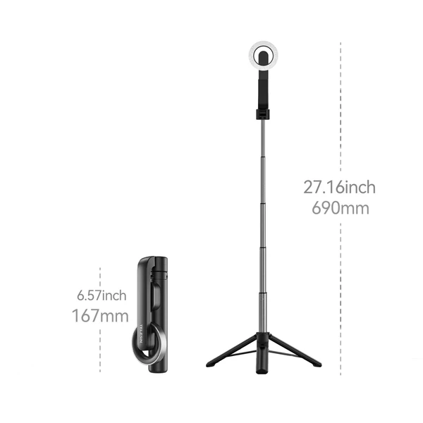 TELESIN WS-22005 27,1 hüvelykes mini mágneses szelfi bot