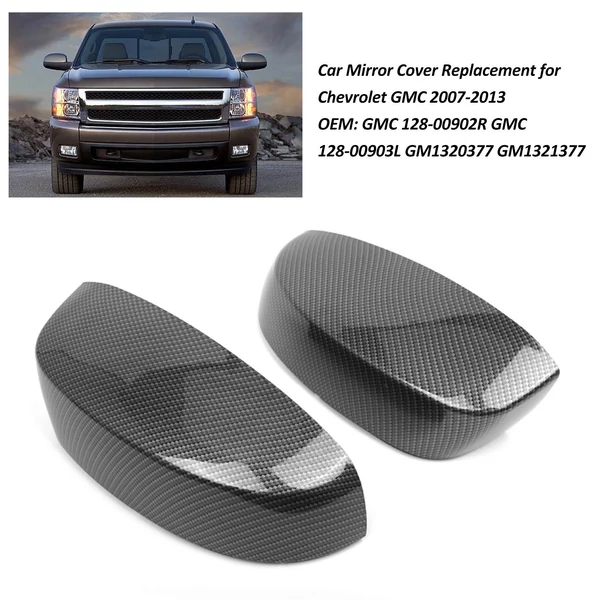 Autó visszapillantó tükörház csere Chevrolet GMC 2007-2013 OEM: GMC 128-00902R GMC 128-00903L GM1320377 GM1321377 - Narancs