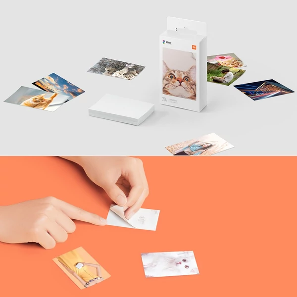 Xiaomi Pocket Photo Printer Zink hordozható fotó AR nyomtató 400dpi megosztással, 500mAh