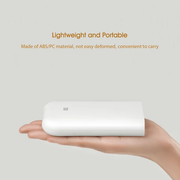 Xiaomi Pocket Photo Printer Zink hordozható fotó AR nyomtató 400dpi megosztással, 500mAh