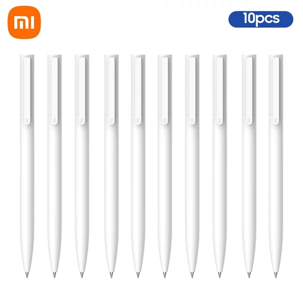 Xiaomi Gel Pen 10db 0,5mm fekete tintás nyomótoll - Fehér