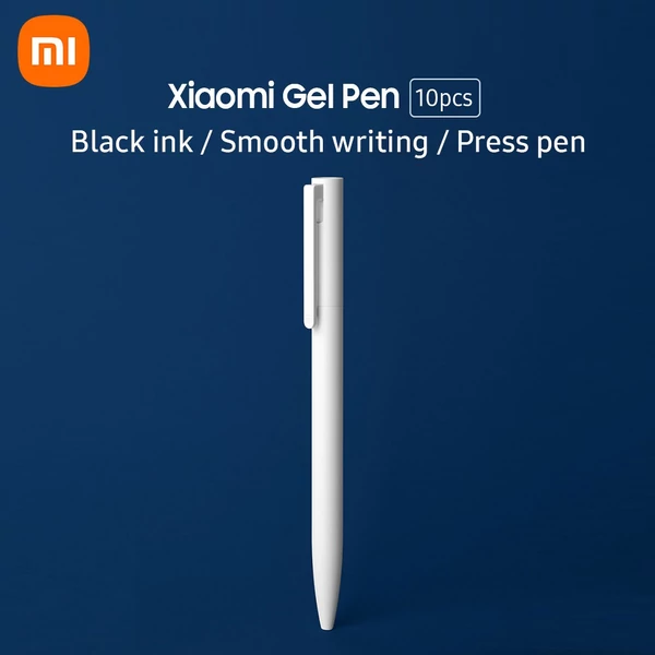 Xiaomi Gel Pen 10db 0,5mm fekete tintás nyomótoll - Fehér