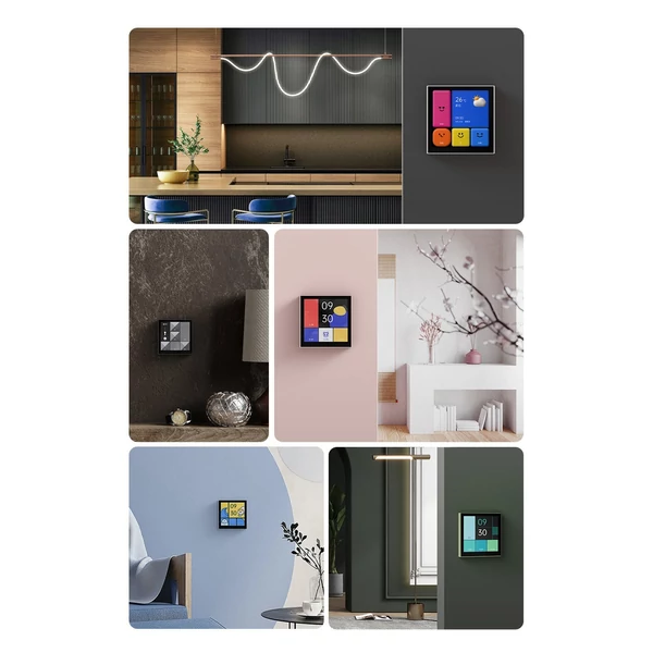 Aqara Smart Switch S1E Touch Control 4 hüvelykes Full LED időzítő naptár teljesítménystatisztika jelenetbeállító távirányító a Homekit Aqara APP-hoz