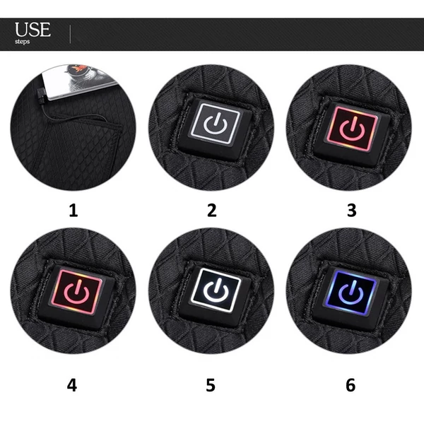 Usb fűtős vadászmellény fűtött dzseki - M méret