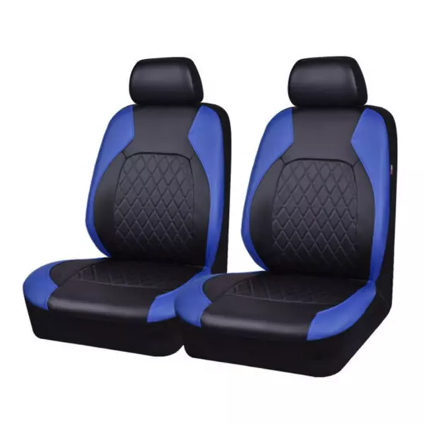Autós univerzális PU bőr ülésvédő teljes készlet autós SUV járművekhez (9 darab) - Kék