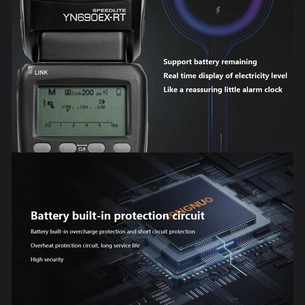 YONGNUO YN690EX-RT Fényképezőgép vaku, Master Slave Speedlite