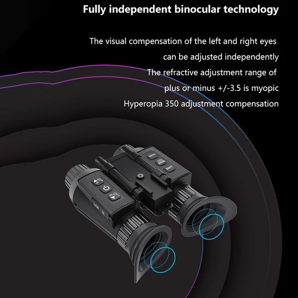 Naked Eye 3D éjjellátó védőszemüveg fejre szerelhető digitális infratávcső