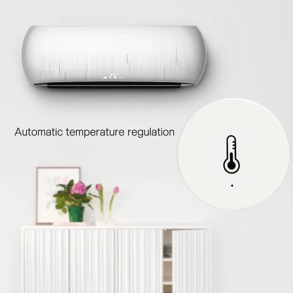 ZigBee intelligens beltéri hőmérséklet-páratartalom-érzékelő riasztási funkcióval, APP-vezérlésű vezeték nélküli nedvességmérő (a Zigbee Gateway-vel használható)