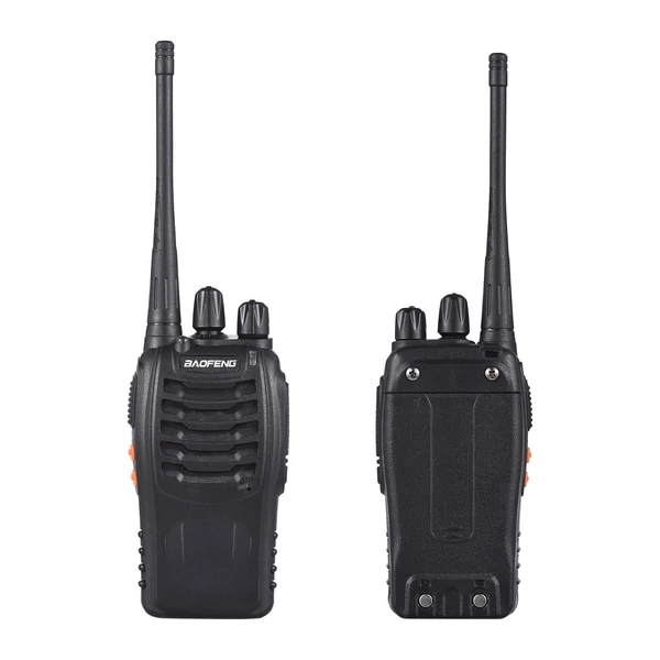 Aoresac Baofeng BF-888s walkie talkies 2 csomag vízálló, újratölthető, nagy hatótávolságú, kétirányú hordozható kézi adó-vevő fülhallgatóval, zseblámpa nagy erősítésű antennával, Li-ion akkumulátorral