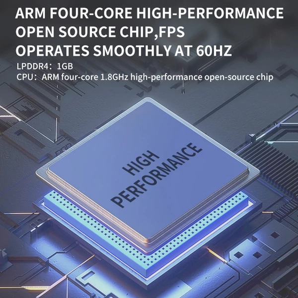 Powkiddy RK2023 hordozható kézi játékkonzol HD videó kimenet 3,5 hüvelykes IPS képernyő fejhallgató csatlakozóval 16 GB rendszerkártya és 128 GB játéktároló kártya - Fekete