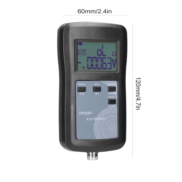 Nagy pontosságú, gyors lítium akkumulátor belső ellenállás-ellenőrző műszer, 100 V elektromos járműcsoport 18650