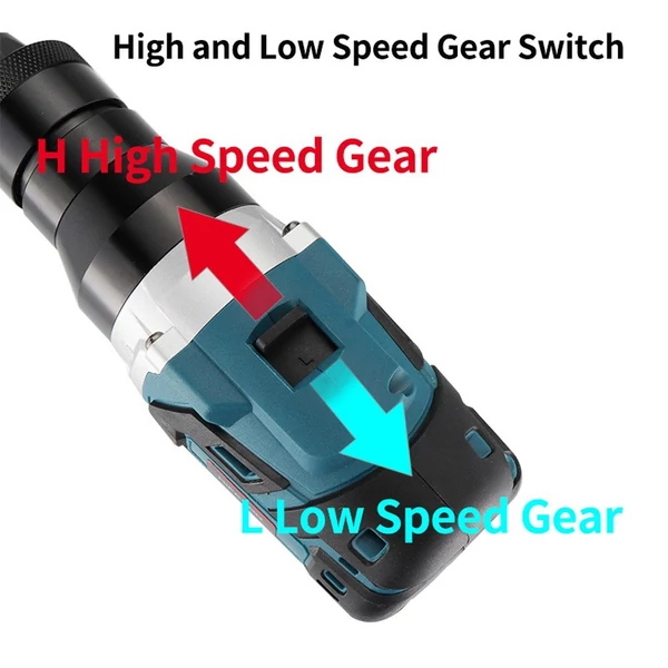 Erőteljes elektromos szegecselő szerszám szegecsfejekkel - Készlet C