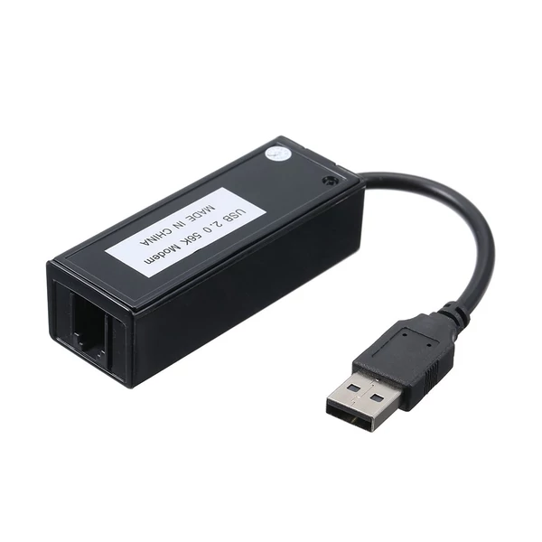 Külső USB 56K V.92 V.90 telefonos fax modem Win XP/VISTA7/8/10 rendszerhez