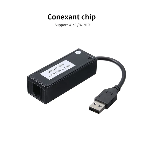 Külső USB 56K V.92 V.90 telefonos fax modem Win XP/VISTA7/8/10 rendszerhez