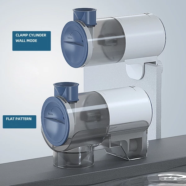 Automata elektromos haleledel-adagoló időzítő támogatással, automatikus/kézi üzemmóddal akváriumokhoz (frissített verzió)
