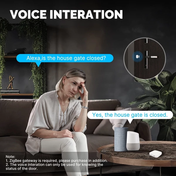 Tuya ZigBee intelligens ajtó/ablak nyitás záródás érzékelő riasztórendszer alkalmazás távirányítós vezeték nélküli ajtó érzékelővel