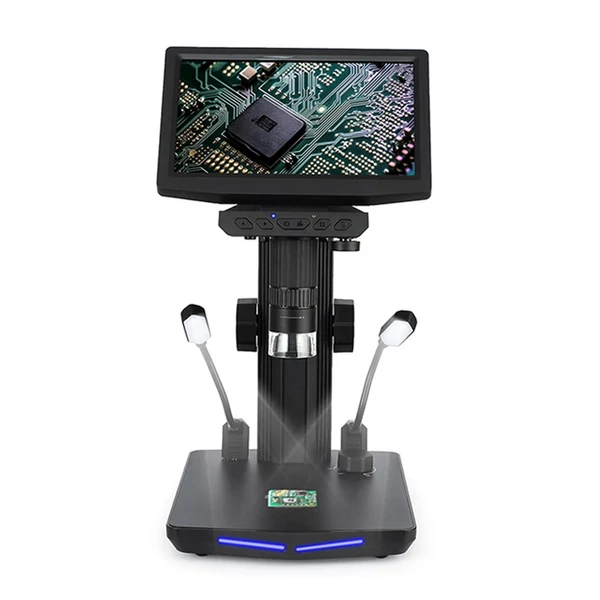 IPS képernyős 48MP USB digitális mikroszkóp - 7 hüvelykes