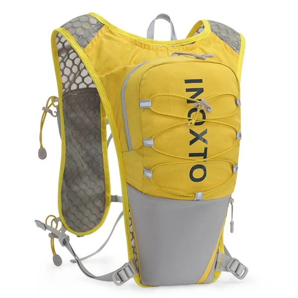 INOXTO nylon hidratáló csomag 5 literes hidratáló hátizsák könnyű vízi csomag futáshoz, túrázáshoz, lovagláshoz - Sárga