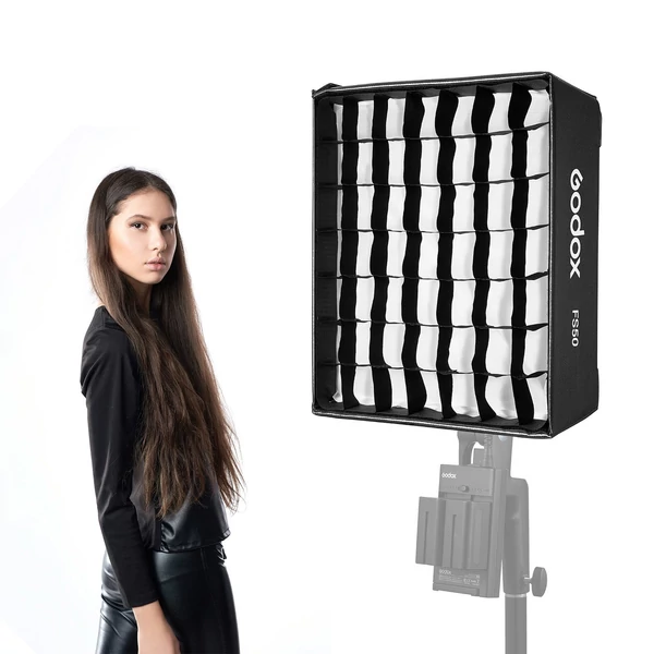 Godox FS50 gyorskioldó négyszögletes Softbox fényszóró ráccsal és puha ruhával