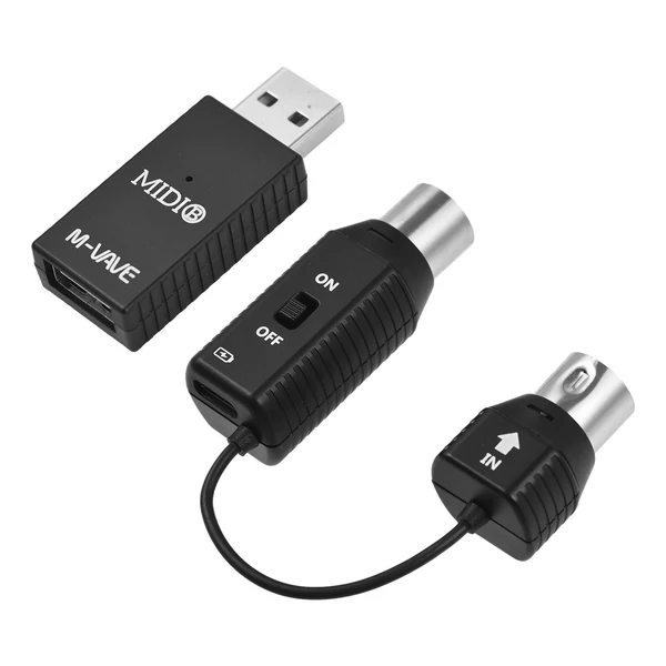 M-VAVE MS1 Mini vezeték nélküli átviteli rendszer MIDI rendszer MIDI adapter Plug and Play