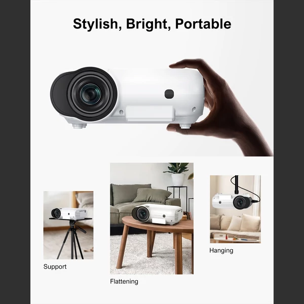 ULTIMEA Apollo P20 Full HD natív 1080P mini projektor BT 5.1 4K 10000 lumen 50% zoom 300 ANSI 10000:1 kontrasztarány Bluetooth 4.0