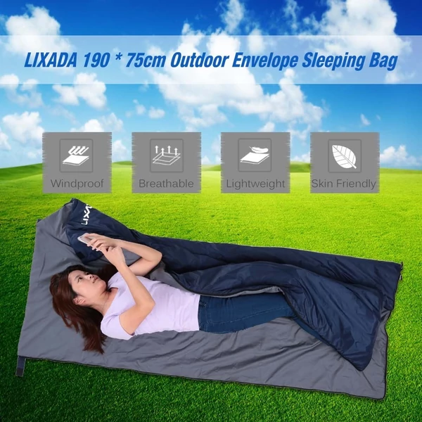 Lixada Outdoor Envelope hálózsák - Sötét kék