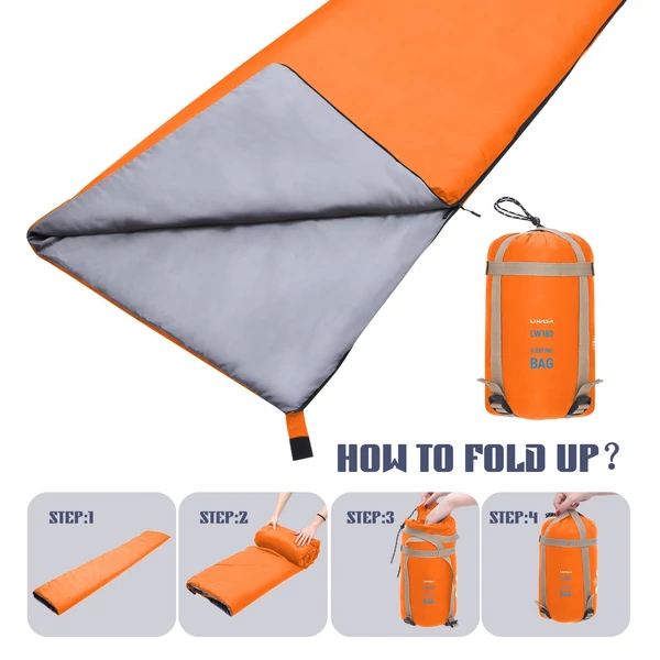 Lixada Outdoor Envelope hálózsák - Narancs