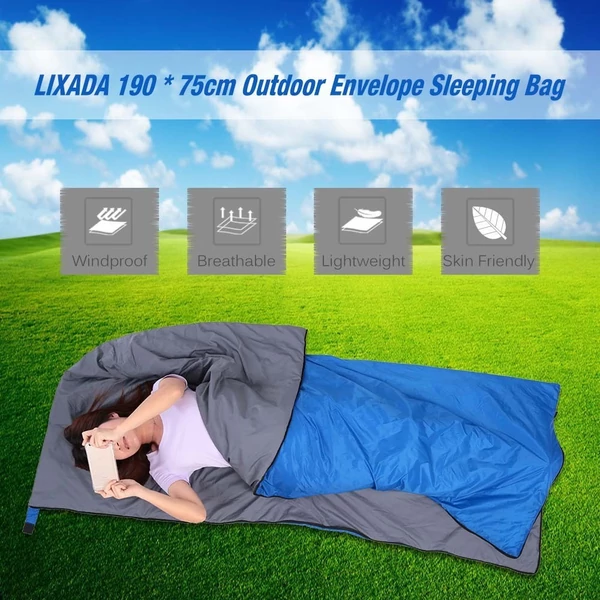 Lixada Outdoor Envelope hálózsák - Kék