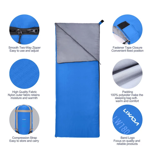 Lixada Outdoor Envelope hálózsák - Kék