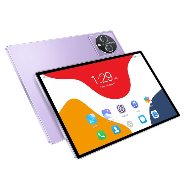 10,1 hüvelykes 8GB+256GB 5G táblagép MTK6797 128GB bővíthető memória BT5.0 7000mAh akkumulátor - Pink
