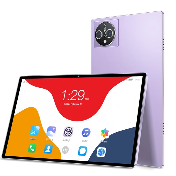 10,1 hüvelykes 8GB+256GB 5G táblagép MTK6797 128GB bővíthető memória BT5.0 7000mAh akkumulátor - Pink