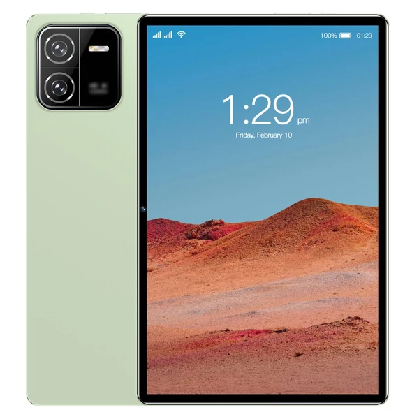 10,1 hüvelykes 1960*1080 High-Clear 4GB+64GB Android12 4G Tablet MT6755 128GB bővíthető memória BT4.2 6000mAh tokkal - Zöld