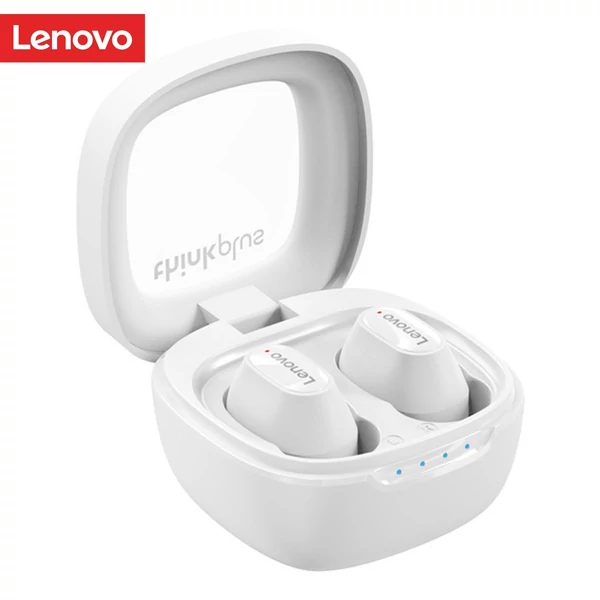 Lenovo XT62 BT5.3 True Wireless Sport fülbe helyezhető fülhallgató, érintőképernyős vezérlés mikrofonnal, 300 mAh töltőtokkal - Fehér