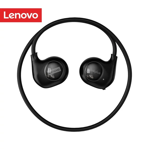 Lenovo XT95II vezeték nélküli BT5.3 akasztós sportfülhallgató mikrofonnal, fülhorgos légvezetéses binaurális érintésvezérlés - Fekete