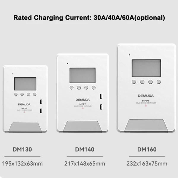 MPPT RV töltés 12V/24V/48V intelligens napelemes töltésszabályozó automatikus követés LCD kijelzővel ólom-lítium LiFePO4 akkumulátorhoz - 60A