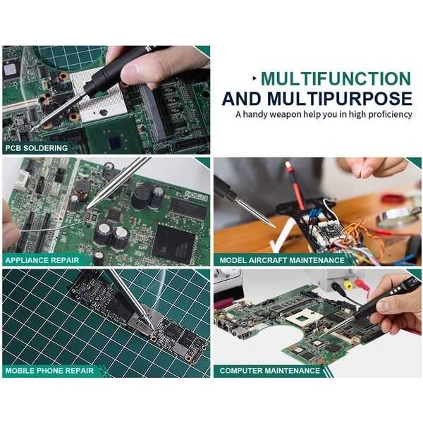 PTS200 Max 100 W 0,96 hüvelykes OLED kijelző Intelligens forrasztópáka ESP32 - K