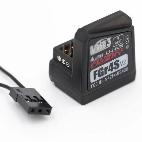 Flysky FGR4S V2 vevő AFHDS 3 Beépített egyantennás kétirányú PWM /PPM / IBUS kimeneti vevő Flysky NB4 PL18 RC adóhoz