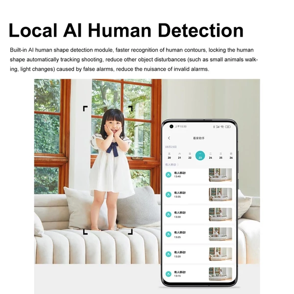 Xiaomi Mijia Smart PTZ 2.5K 4MP AI intelligens IP kamera – szabványos verzió