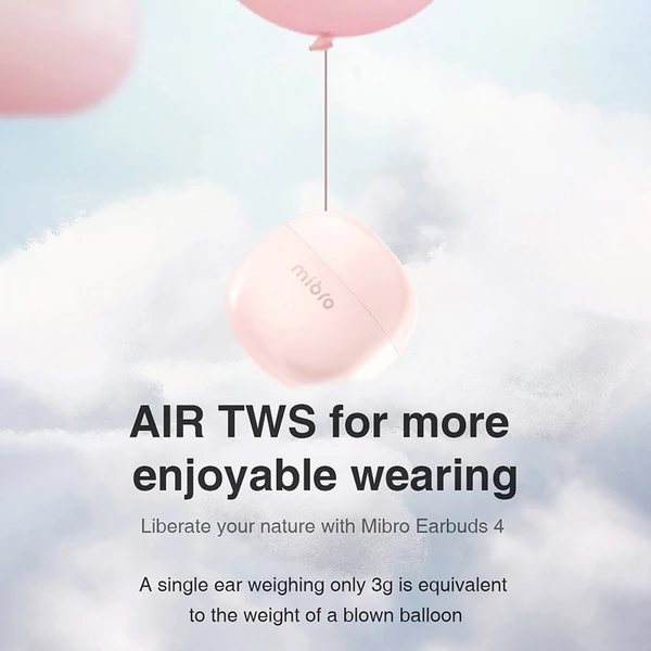 MIBRO EARBUDS4 vezeték nélküli BT fülhallgató - Pink