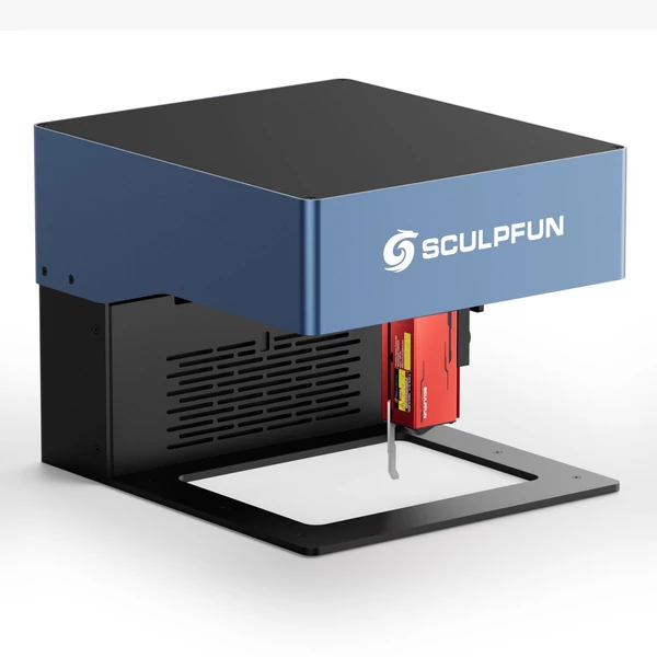 Sculpfun iCube 3W lézergravírozó füstszűrő hőmérséklet riasztóval