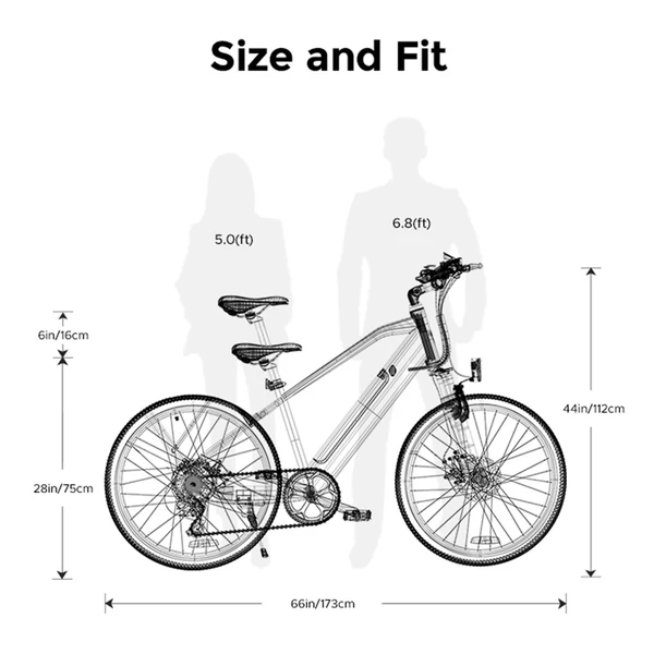 ENGWE P26 26 * 1,95 hüvelykes 250 W-os elektromos kerékpár 100 km-es hatótáv 36 V 17 AH lítium akkumulátor - Szürke